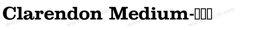 Clarendon Medium字体转换